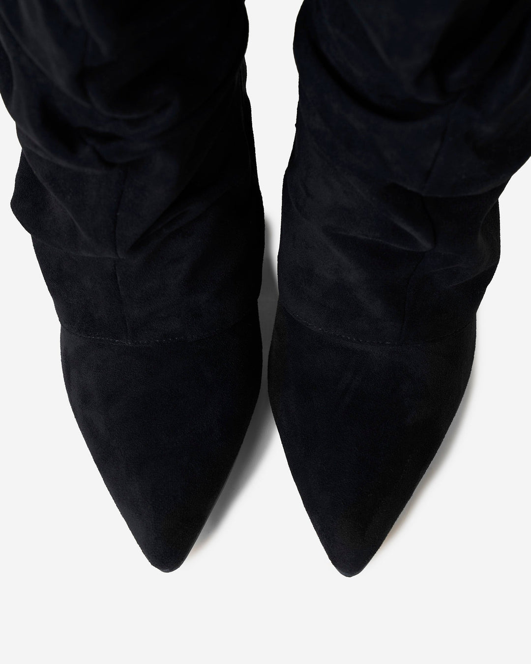 Bottes Montantes en Daim - Noir