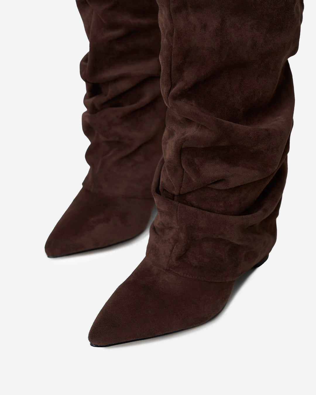 Bottes Montantes en Daim - Marron